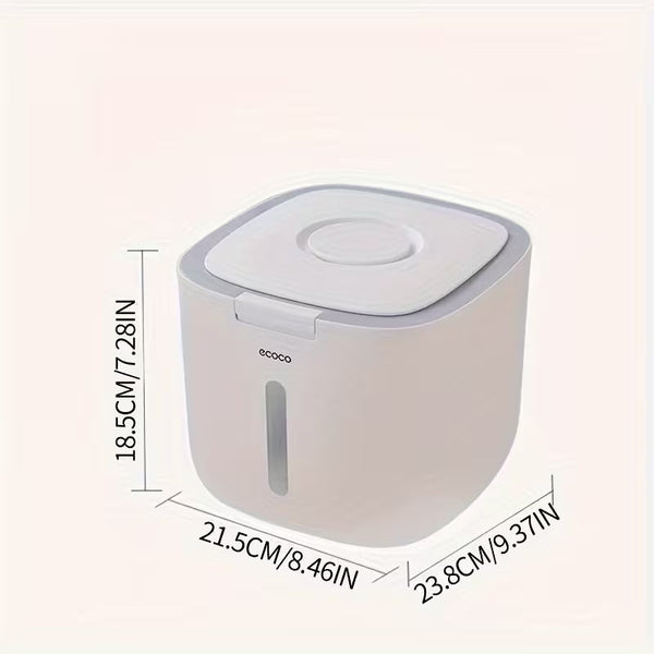 Airtight Rice Storage Container – Moisture-Resistant Cylindrical Food Dispenser for Rice, Flour, Grains & Pet Food