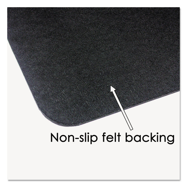 Artistic Leather Desk Pad with Coaster, 19 x 24, Black