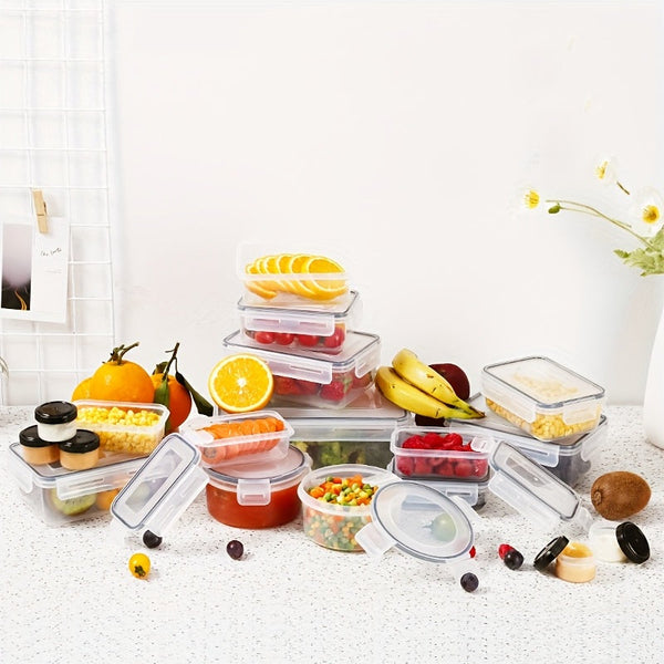18-Pack Food Storage Containers with Airtight Lids – Leak-Proof Plastic Containers for Kitchen Organization, Meal Prep, and Lunch Storage