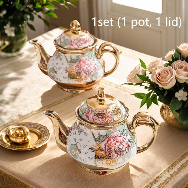 Ceramic Teapot with Lid – Elegant Tea & Coffee Serving Pot for Home, Afternoon Tea & Special Occasions