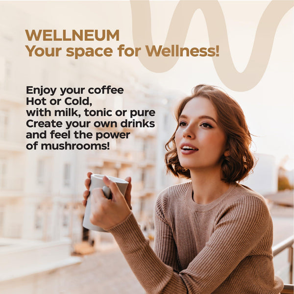 Mushroom Coffee 9 Mushroom Adaptogen Mix Lions Mane Chaga Turkey Tail Reishi