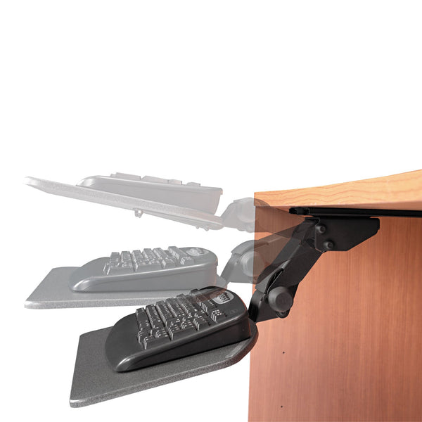 Bush Articulating Keyboard Tray Accessory, 24.63w x 22.25d, Galaxy