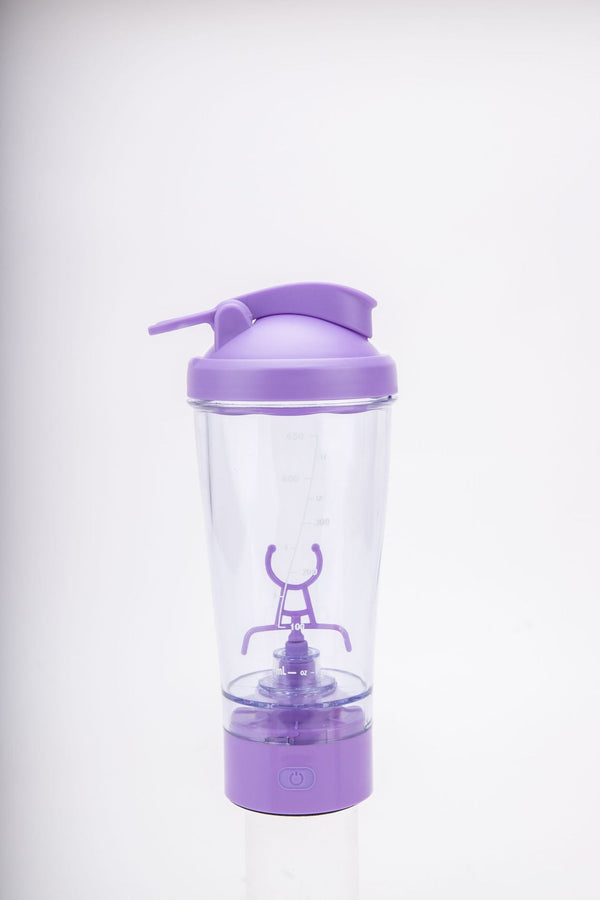 450ml Electric Stirring Cup Spiral Pattern Vortex Protein Powder Shake Cup Automatic Shake Cup Colorful Running Lantern