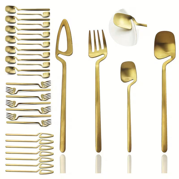 32-Piece Stainless Steel Cutlery Set for 8