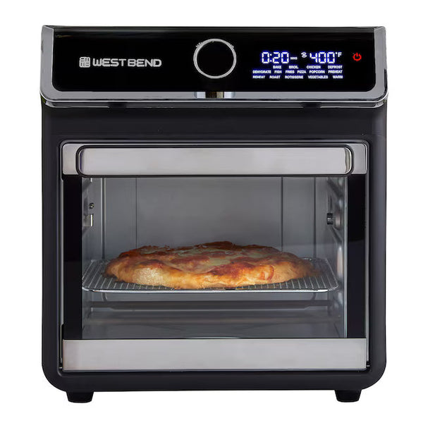 West Bend 15 Qt Digital Air Fryer Oven – 16 Cooking Presets, Rotisserie & 3 Baskets
