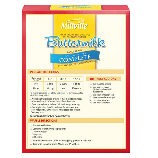 Millville Complete Buttermilk Pancake & Waffle Mix, 32 oz
