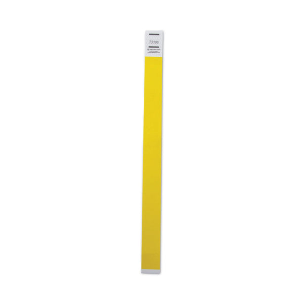 Advantus Crowd Management Wristbands, Sequentially Numbered, 9.75" x 0.75", Neon Yellow,500/Pack