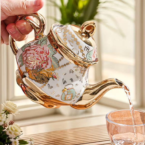 Ceramic Teapot with Lid – Elegant Tea & Coffee Serving Pot for Home, Afternoon Tea & Special Occasions