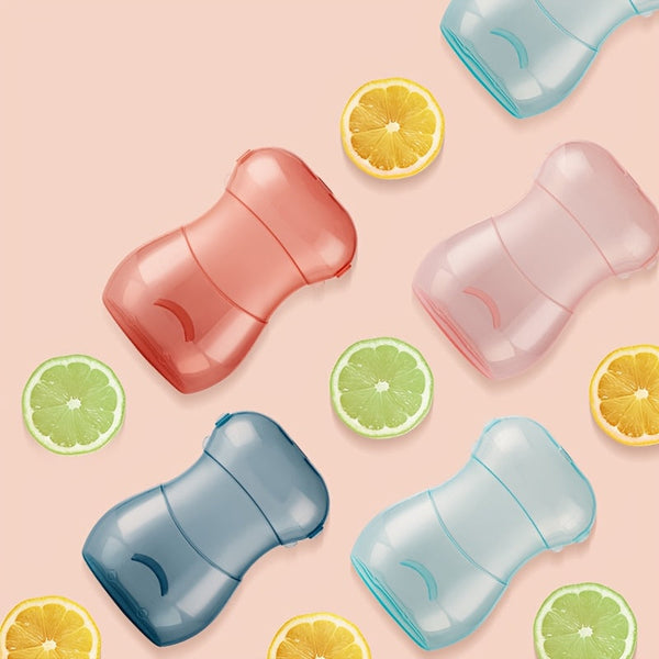 2pcs/1pc Squeeze-Proof Food Pouch, Portable Feeding Cup for & Youngsters - Available in Pink, Red, Green, Blue