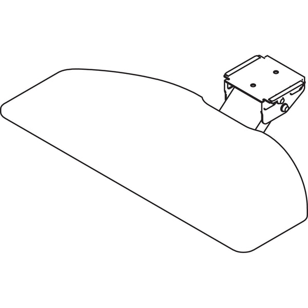 Bush Articulating Keyboard Tray Accessory, 24.63w x 22.25d, Galaxy
