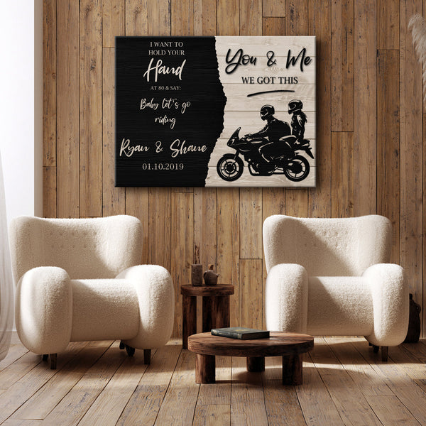 We Got This Bikers Couple Sign