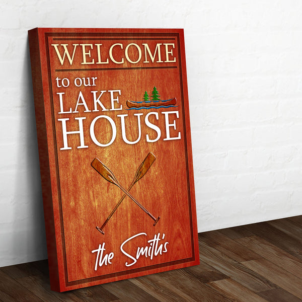 Welcome To Our Lake House Sign