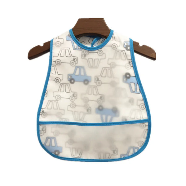 2023 New Cartoon Pattern EVA Waterproof Baby Bibs – Adjustable Feeding Apron with Pocket for Kids, Baby Burp Cloths