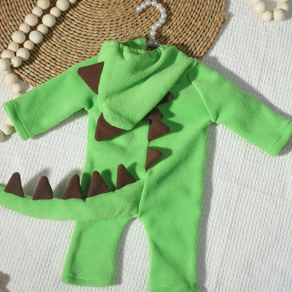 Ylsteed Newborn Dinosaur Photography Outfit – Baby Boy Jumpsuit, Infant Photoshoot Props, Cute Animal Costume for Picture Sessions