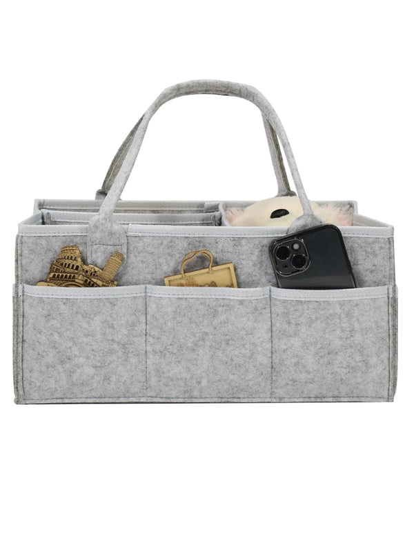 Baby Stroller Organizer – Foldable Diaper Storage Bag, Portable Mommy Tote for Stroller Accessories