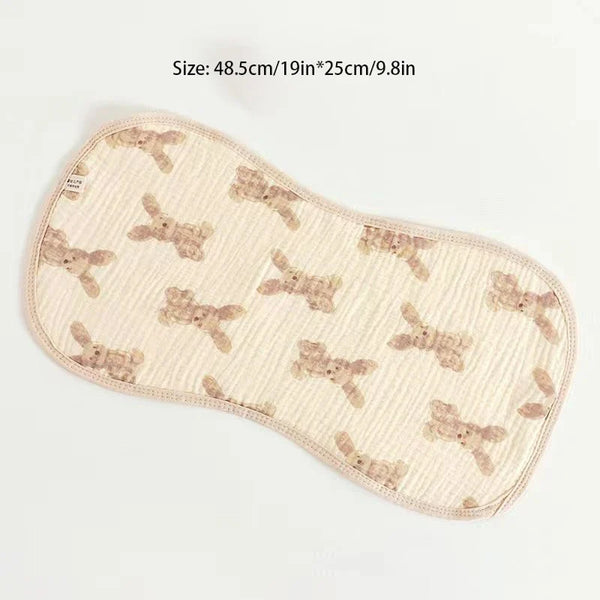 Newborn Baby Burp Towel | Six-Layer Gauze Waterproof Shoulder Pad Bib for Drool & Spitting Protection