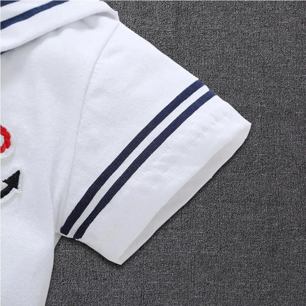 Newborn Baby Boy Sailor Navy Romper – Short Sleeve Playsuit Jumpsuit (Summer Outfit, Cute Costumes)