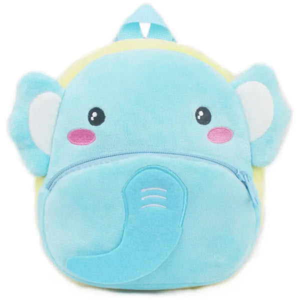 Baby Girls Plush Backpack - Cute 3D Cartoon Animal School Bag for Toddlers 0-4Y