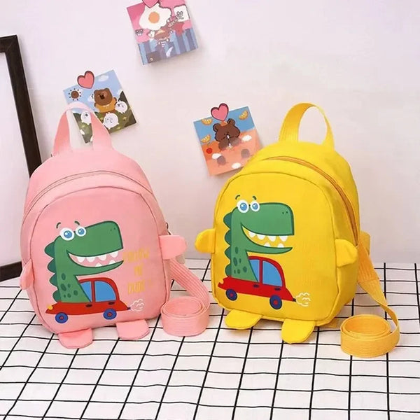 Children’s Cute Cartoon Dinosaur School Bag – Anti-Lost Toddler Backpack for Kindergarten