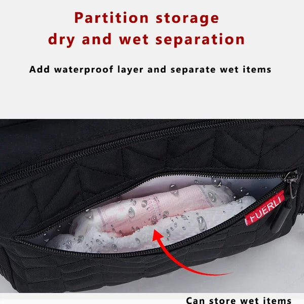 Multifunction Large Capacity Diaper Bag – Waterproof Travel Backpack & Maternity Nursing Handbag for Moms