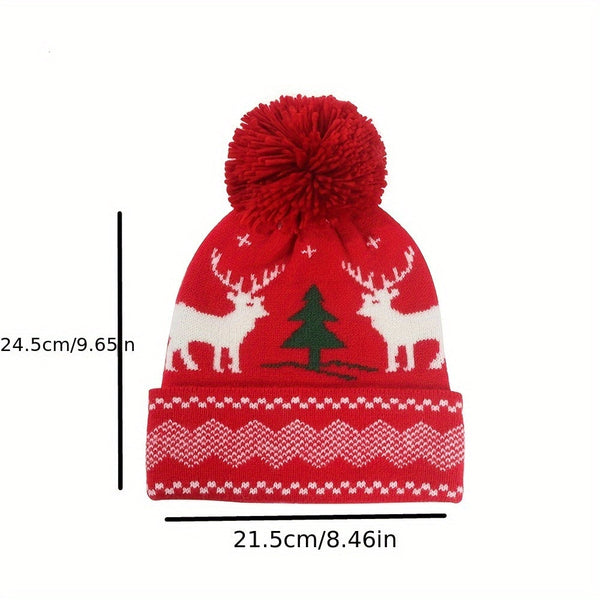 3-Piece Christmas Set – Festive Hat, Scarf & Gloves for Holiday Warmth & Style