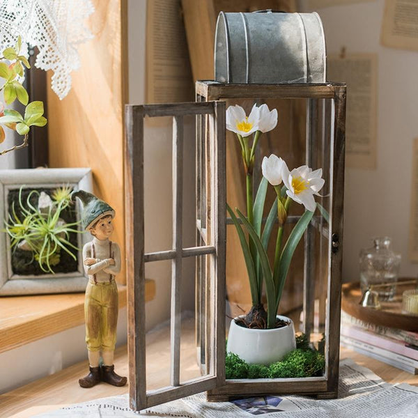 Artificial Silk Real Touch Daffodil Flower Bonsai