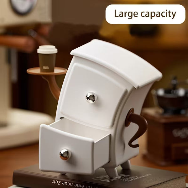 VOIDISLE Desktop Organizer with Folding Drawer – Large Capacity Jewelry, Makeup & Office Storage Cabinet