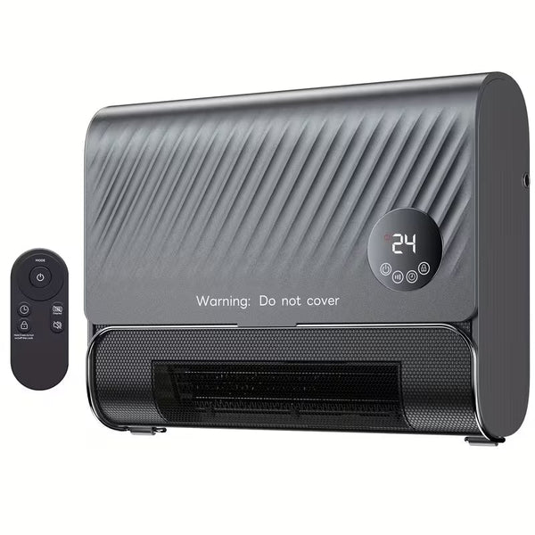 1500W Wall-Mounted Electric Heater with Remote Control
