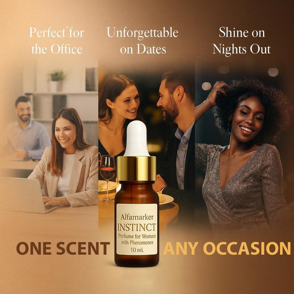 Perfumes for Women with Pheromones Instinct 10ml Travel Perfume Oil for Woman Pheromone Infused Long Lasting Fragrance for Her Fresh Floral Fruity Scent