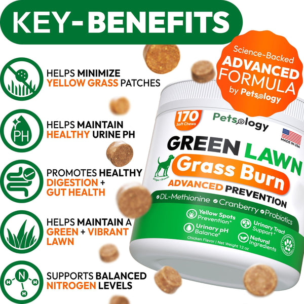 Dog Urine Neutralizer Lawn Chews Probiotics & Digestive Enzymes