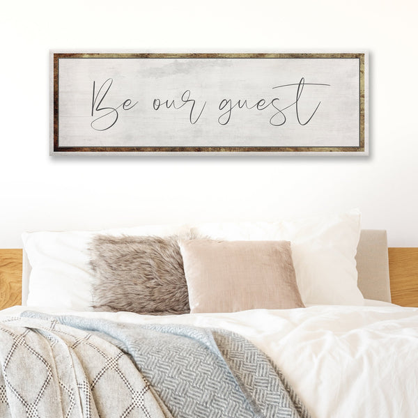 Be Our Guest Sign