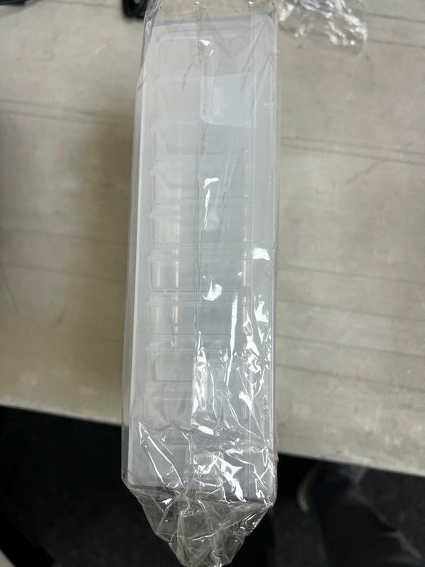 WLLHYF 31pcs Clear Plastic Bead Storage Containers Organizer Box Hinged Lid