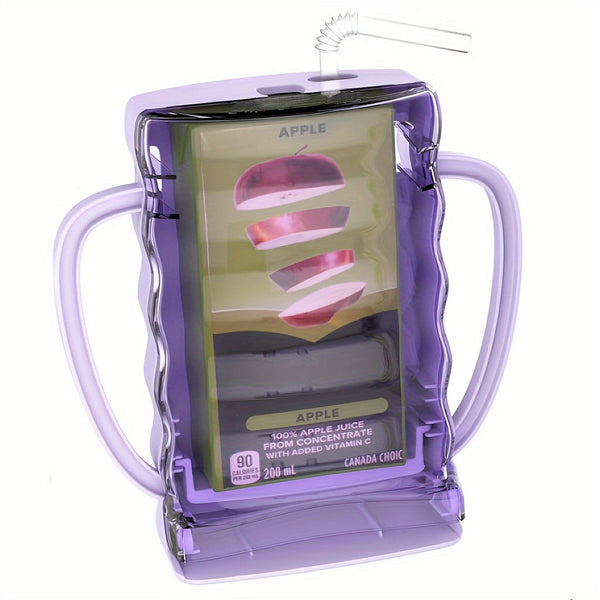 Flybok 1/2 Pack Baby Bag Holder – Reusable Squeeze-Proof Food Bag & Juice Box Organizer, Leak-Proof, Dishwasher Safe, Multipurpose, Flip Top Closure, Square Container, Food Contact Safe