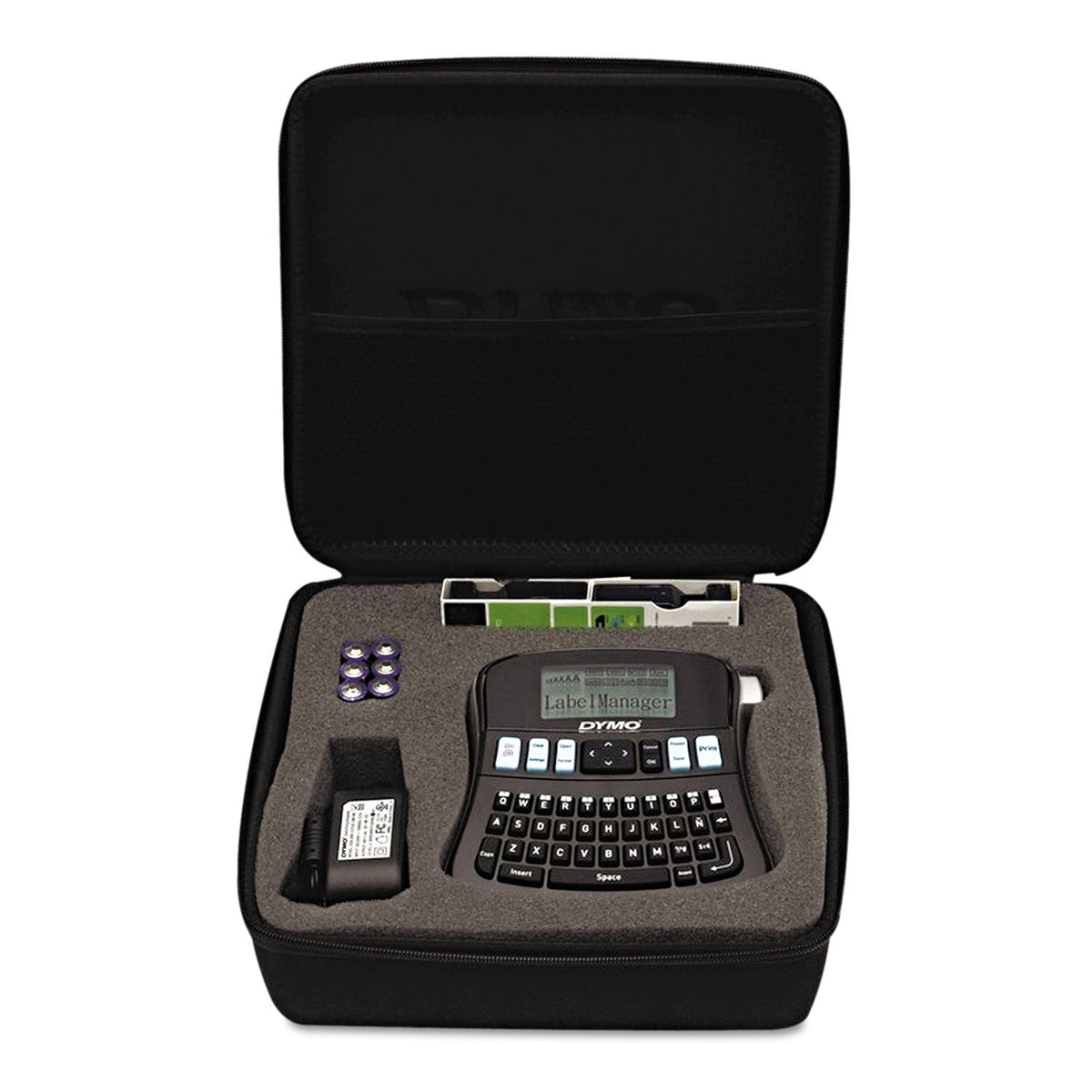 DYMO LabelManager 210D Label Maker Kit, 2 Lines, 6.1 x 6.5 x 2.5