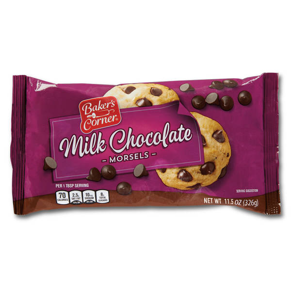 Baker's Corner Milk Chocolate Morsels, 11.5 oz
