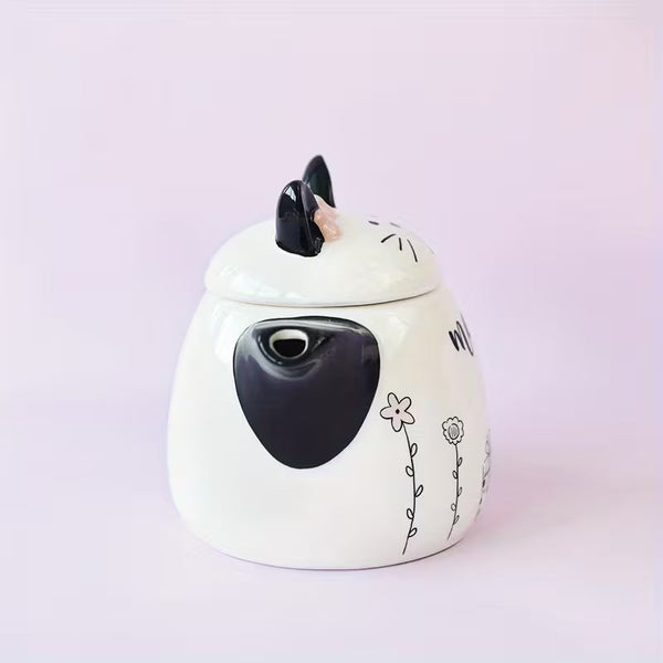 Cute Cat-Shaped Ceramic Teapot – 18oz Kitten-Themed Tea &amp; Coffee Pot for Home, Afternoon Tea &amp; Parties