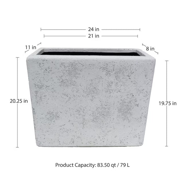 Origin 21 White Rectangular Planter – Modern Indoor & Outdoor Decor