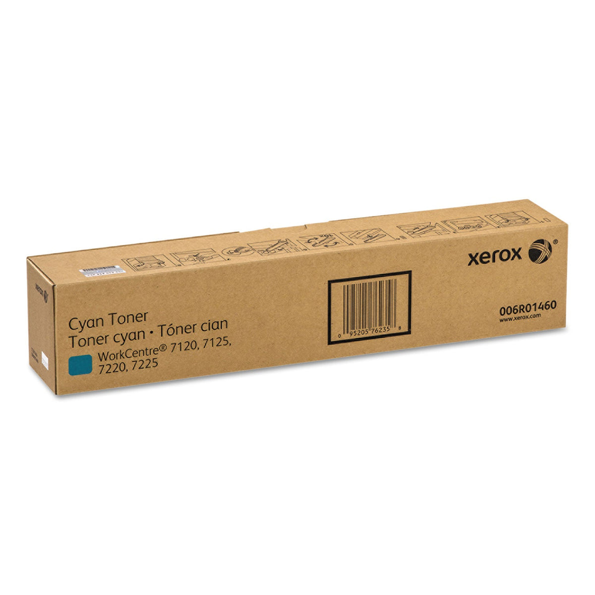 Xerox 006R01460 Toner, 15,000 Page-Yield, Cyan