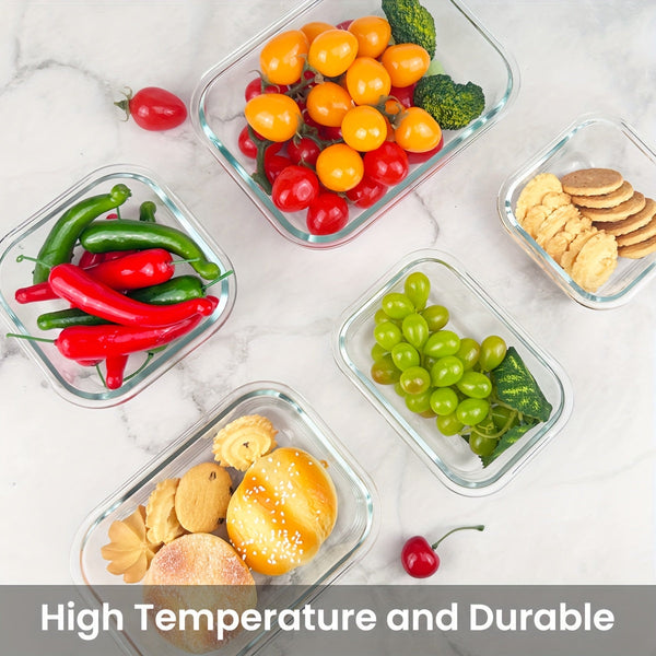 16-Piece Glass Food Storage Containers with Lids