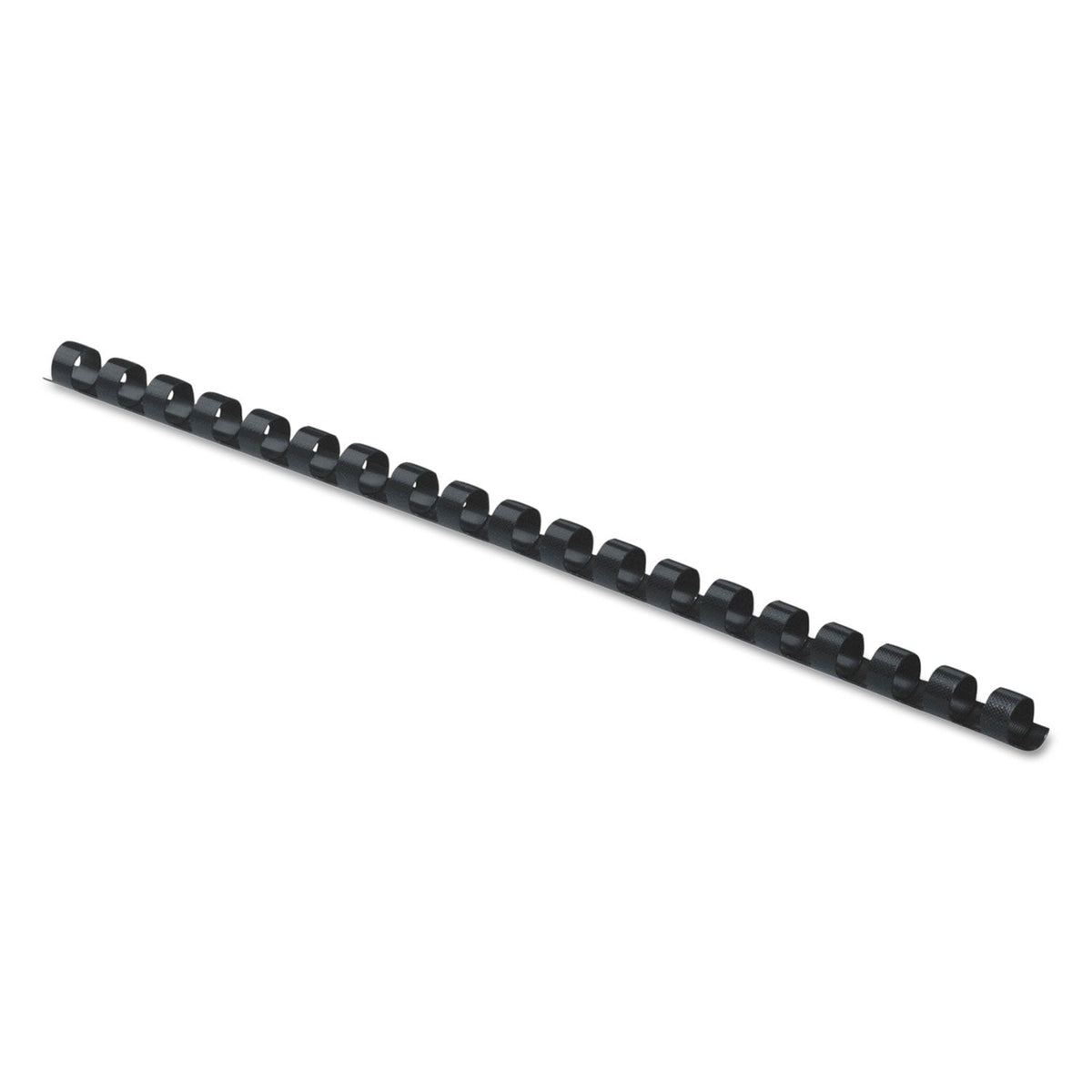 Fellowes Plastic Comb Bindings, 1/4" Diameter, 20 Sheet Capacity, Black, 25/Pack