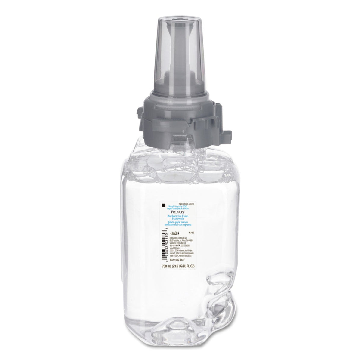 PROVON Clear and Mild Foam Hand Wash, Unscented, 700 mL Refill, 4/Carton