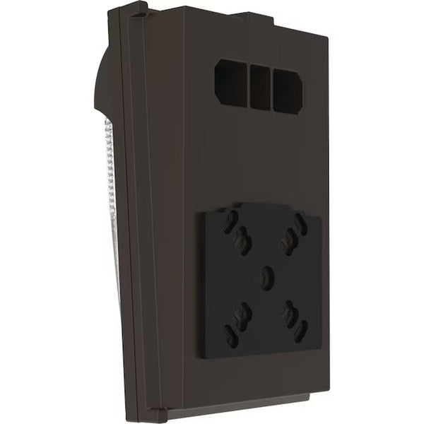 Lithonia Lighting TWX1 LED Outdoor Wall Pack – Adjustable 2,950-Lumen Security Light, 4000K, Textured Dark Bronze