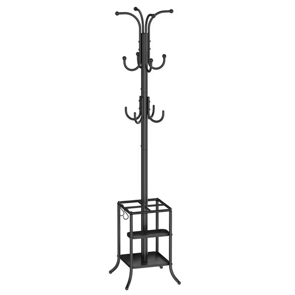 Freestanding Coat Rack Stand with Umbrella Storage Base