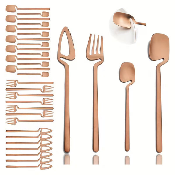 32-Piece Stainless Steel Cutlery Set for 8