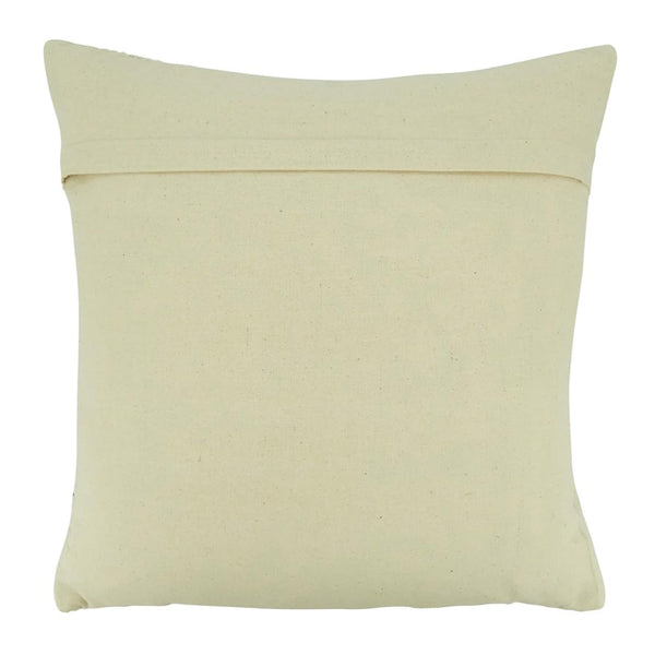 Fennco Styles Striped Woven Cotton Decorative Throw Pillow 18" W x 18" L - Black & White Modern Textured Cushion for Home, Couch, Bedroom, Living Room and Office Décor