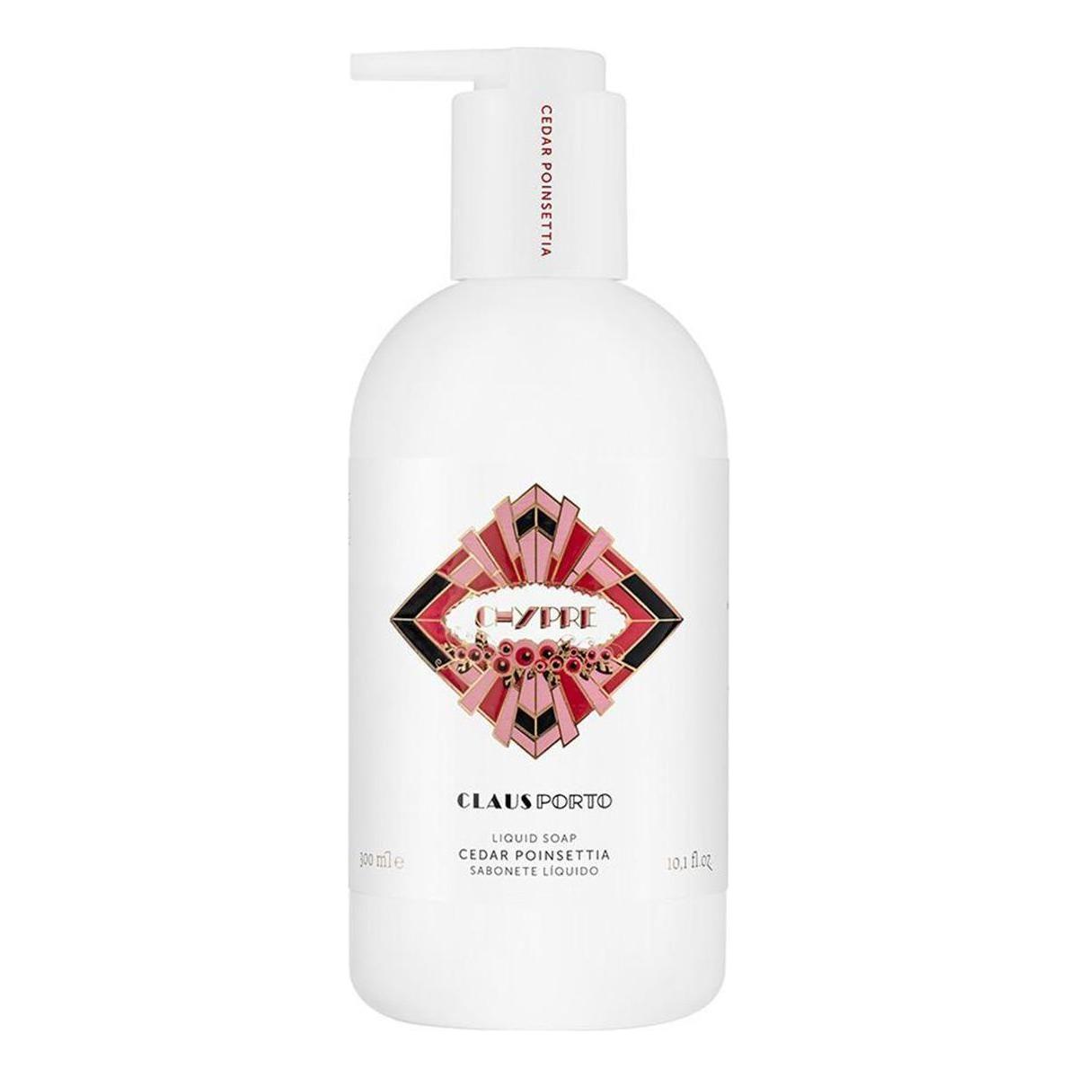 Claus Porto Chypre Cedar Poinettia Liquid Soap 10.1 oz
