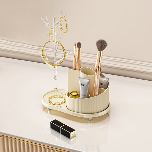 360° Rotating Makeup & Jewelry Organizer