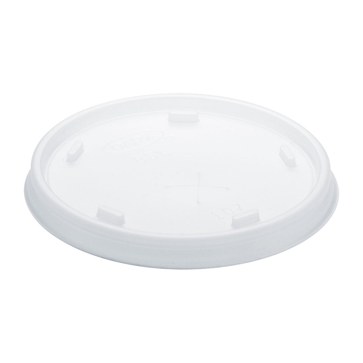 Dart Plastic Cold Cup Lids, Fits 8 oz to 9 oz Cups, Translucent, 100 Pack, 10 Packs/Carton