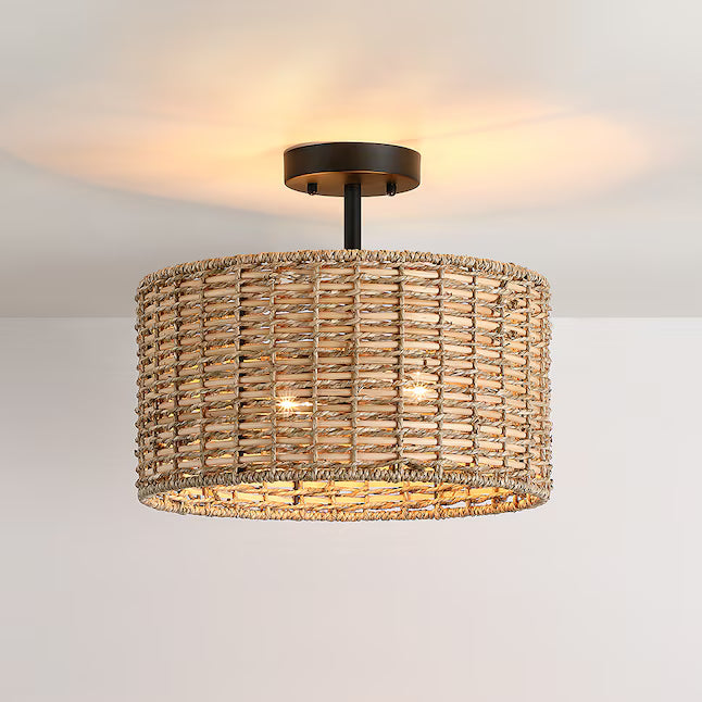 True Fine Jolene Rattan Ceiling Light – Natural Boho Elegance