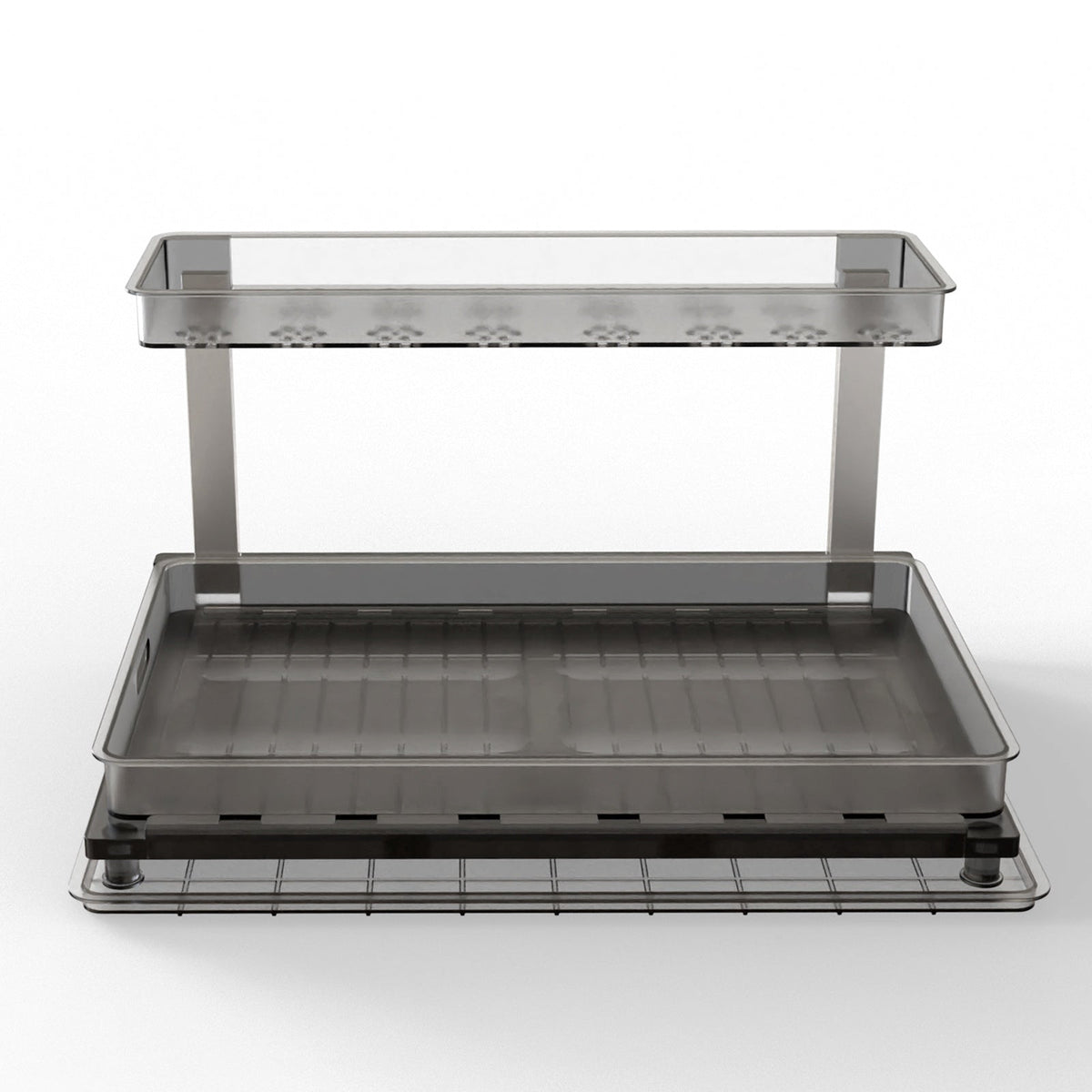 2-Tier Pull Out Under Sink Organizer with Sliding Drawer